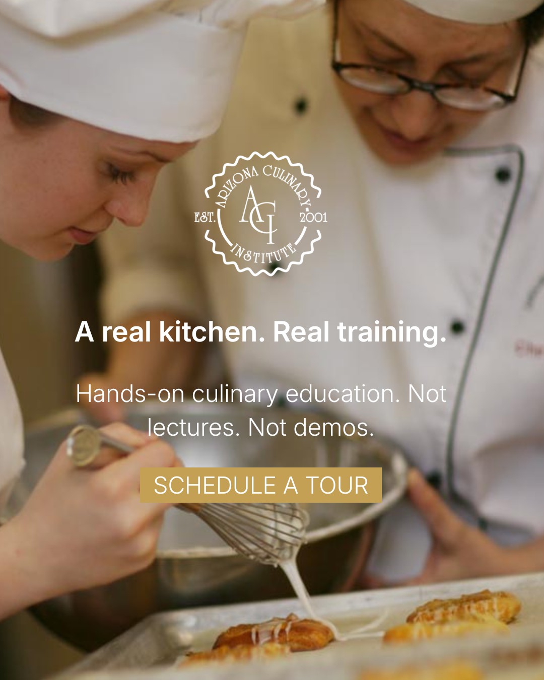 A real kitchen. Real training.
Not lectures. Not demos.

This is what learning looks like at Arizona Culinary Institute — hands-on, fast-paced, and built for people who actually want to cook. 👩‍🍳🔥

If you’re serious about culinary, pastry, or baking, this is where it starts.

📅 Next start date: March 2, 2026
👀 Open House: March 14 | 9AM–12PM
📍 Scottsdale, AZ

👉 Schedule a tour and see the kitchen for yourself.

🔗 https://azculinary.edu/apply-online/schedule-a-tour/ 

#CulinarySchool
#FutureChef
#HandsOnLearning
#TradeSchool
#CareerFocused
#CulinaryLife
#ArizonaStudents
#HighSchoolToCareer