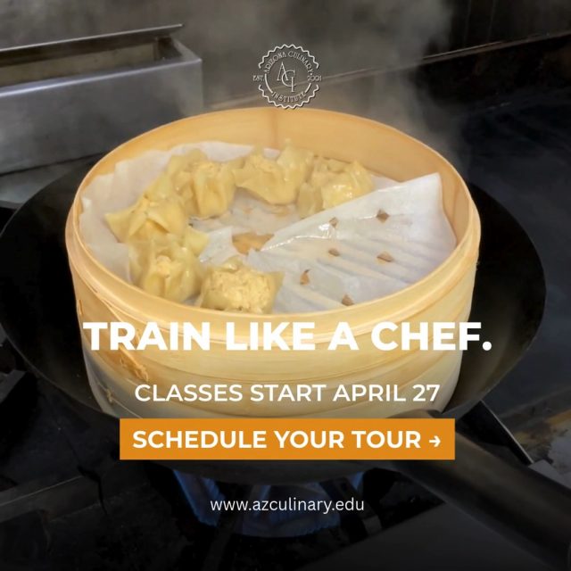Every dish starts with technique.

Students at Arizona Culinary Institute learn the foundations of cooking, baking, and professional kitchen operations through hands-on training with experienced chefs.

From knife skills to plating, every day in the kitchen builds real culinary experience.

Interested in learning more? Schedule a tour and see our kitchens in action.