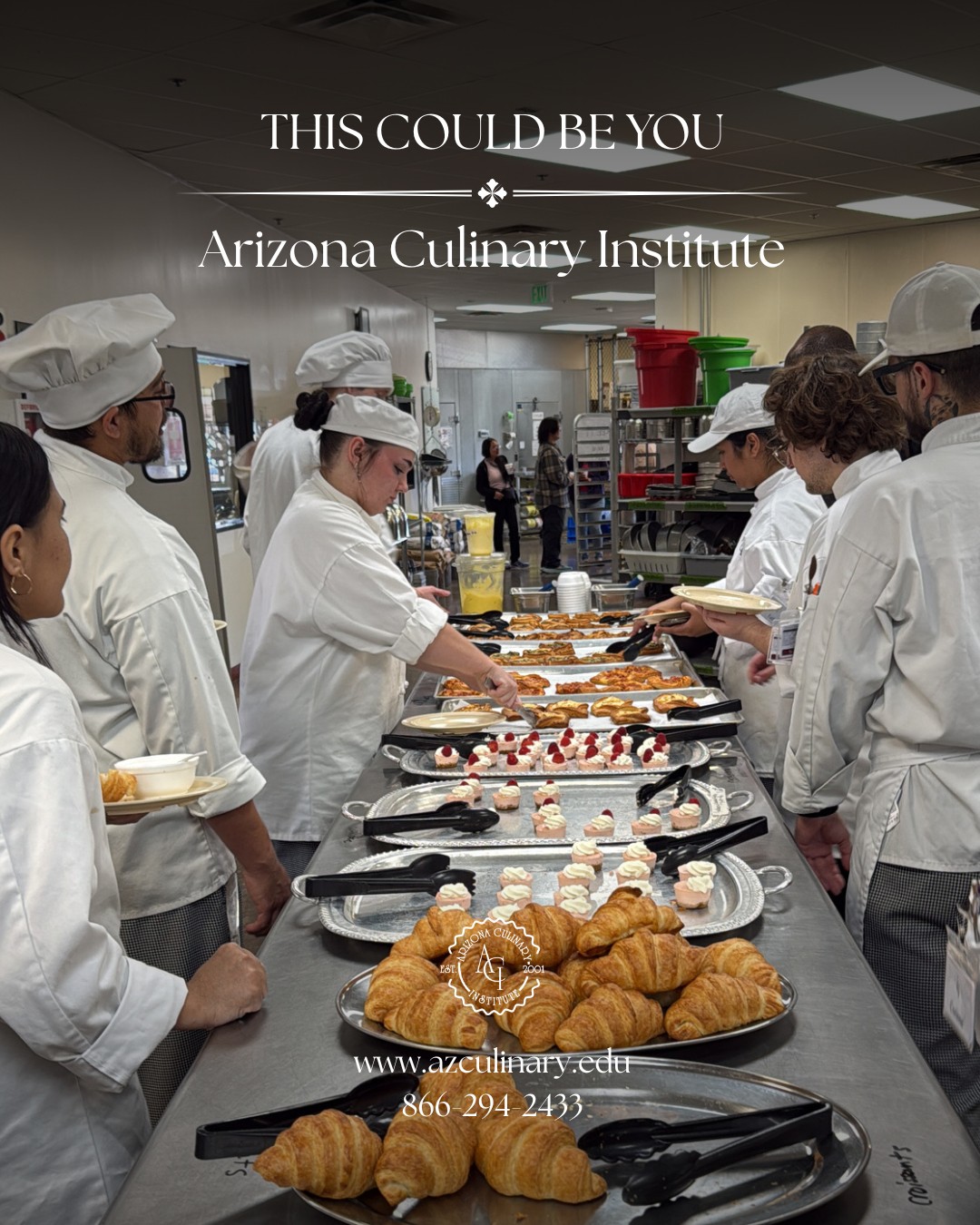 This could be you.

In the kitchen.
Learning real skills.
Working toward something bigger.

Whether you're starting fresh or changing direction 
it starts here.

Classes begin April 27.
Schedule a tour 👇
https://azculinary.edu/schedule-a-tour/

#newcareer #culinaryschool #futurechef #chefschool #careergoals