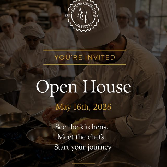 🔥 You’re Invited to Our Open House! 🔥

Join us at Arizona Culinary Institute on **May 16th, 2026** for an inside look at where passion meets opportunity. Step into our kitchens, meet our chefs, and experience the energy of hands-on culinary training.

Whether you're exploring a new path or simply curious about the world of food, this is your chance to see it all up close.

✨ Tour the campus
👩‍🍳 Watch live demonstrations
🥐 Discover our culinary & pastry programs

Your future could start here — come see what makes ACI different.

👉 Link in bio: http://www.azculinary.edu
https://lp.constantcontactpages.com/ev/reg/7nu3dk5

#ArizonaCulinaryInstitute #OpenHouse #CulinarySchool #PhoenixEvents #FoodCareers #PastryArts