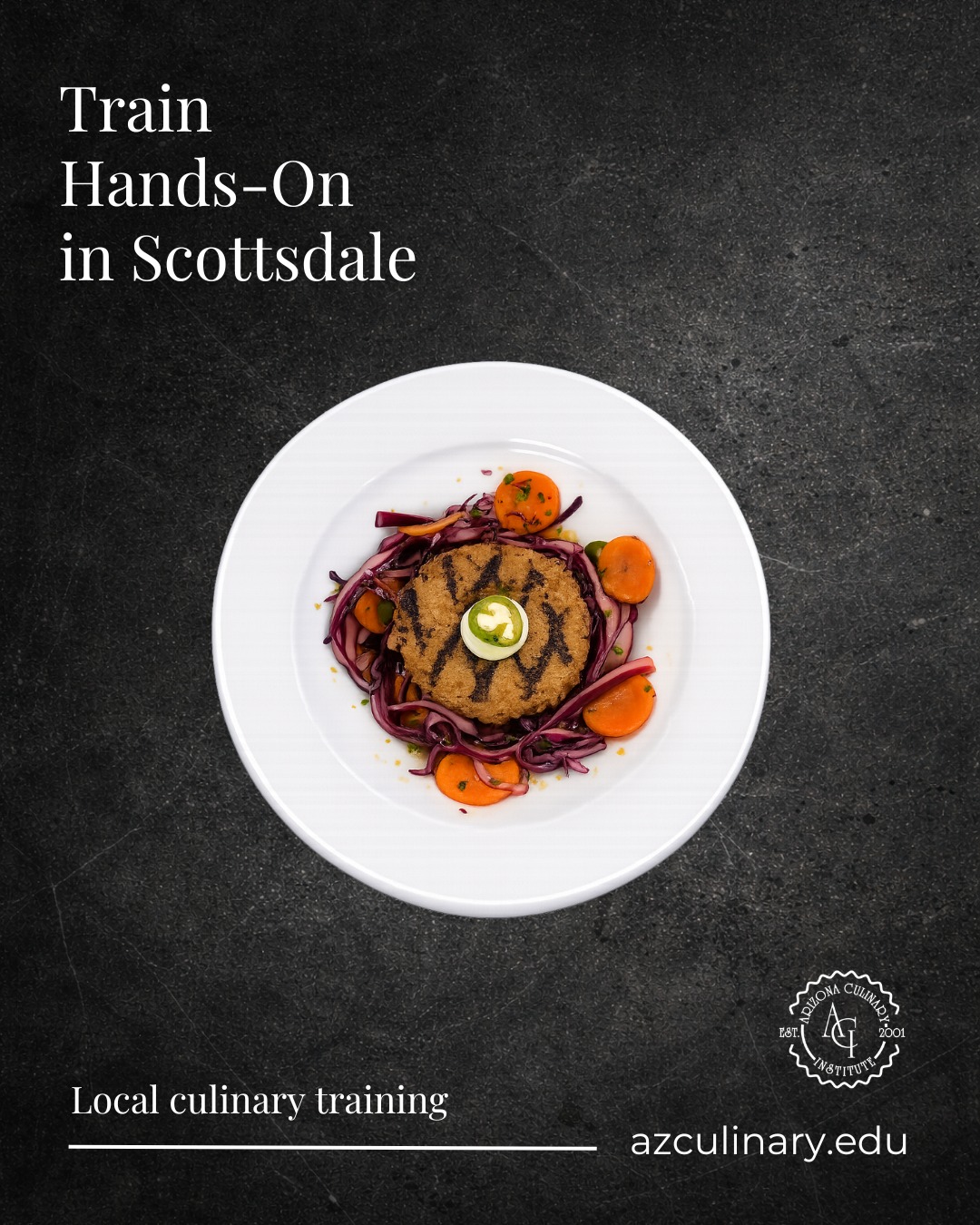 Red Cabbage Croquette Dish

“See what students are creating in our kitchens every day. 🍽️
Hands-on training starts here.”