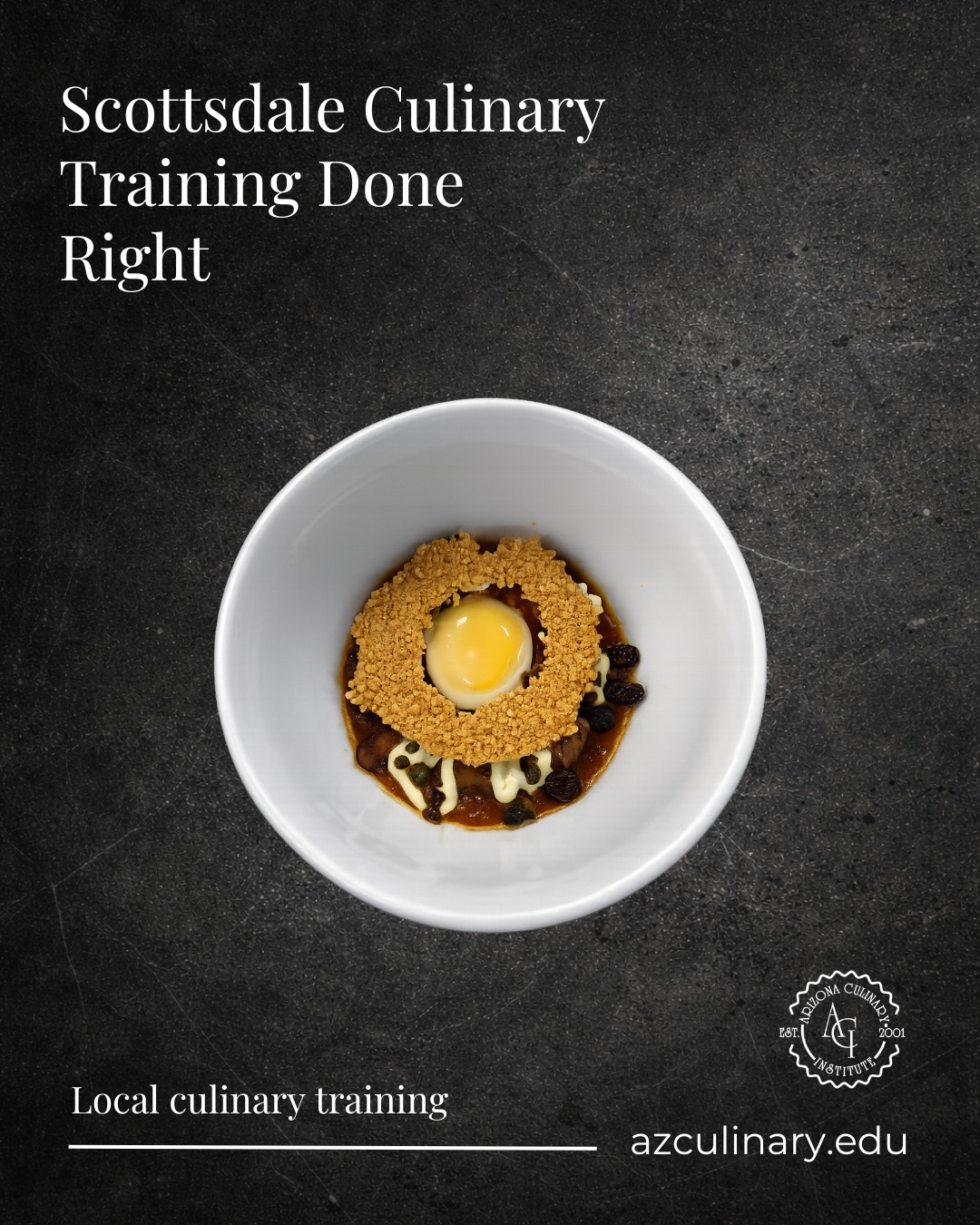 Great food starts with great training.

At Arizona Culinary Institute, students work in professional kitchens, practice real techniques, and create dishes they’re proud of from day one.

Classes begin July 6th. Schedule a tour and experience ACI in person.
