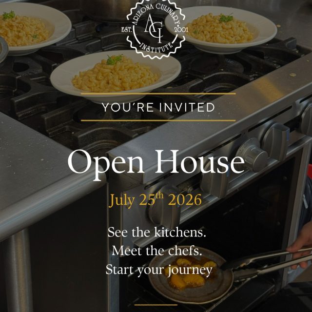 What if your love for food became your future? 🍽️✨

At Arizona Culinary Institute, students train alongside experienced chefs in a fast-paced, hands-on environment designed for real culinary careers.

Join our Open House on July 25th to:
👩‍🍳 Explore our campus
🔥 See live kitchen environments
🎯 Learn about programs & career paths
🤝 Connect with admissions staff
📚 Find out how to get started

✨ Our next classes begin July 6th, 2026.

If you’re unable to attend the Open House, you can still schedule a personal campus tour anytime and experience ACI for yourself.

This could be the first step toward the life you’ve been dreaming about.

📍 Arizona Culinary Institute
📅 July 25th

#DreamBig #ArizonaCulinaryInstitute #CulinaryCareer #PhoenixEvents #OpenHouseEvent #ChefTraining #FoodPassion #PastryProgram #CulinaryArtsSchool #FutureInFood #RestaurantLife #ChefGoals #PhoenixStudents #HandsOnLearning #EnrollToday