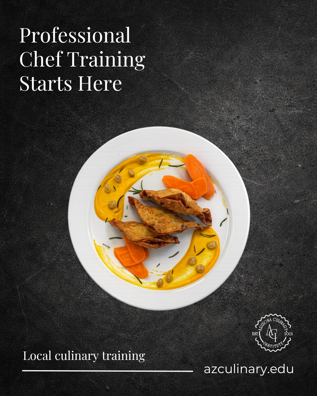 Creativity starts in the kitchen. 🍮

From presentation to technique, Arizona Culinary Institute students build real culinary skills through hands-on training every day.

Classes begin July 6th. Schedule a tour to experience ACI for yourself.
#samosas #culinaryschool #trainlikeachef #scottsdaleculinary #culinaryschool