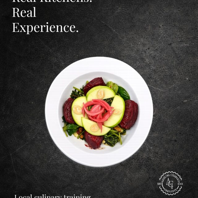 Real kitchens. Real experience. Real next steps.

If you are ready to explore culinary school, Arizona Culinary Institute&rsquo;s next class starts July 6. Come see the Scottsdale campus with a personal tour, or visit us during Open House on July 25.

Schedule a tour: https://azculinary.edu/schedule-a-tour/

#CulinaryArts #ChefTraining #CulinarySchool #HandsOnLearning #ScottsdaleAZ