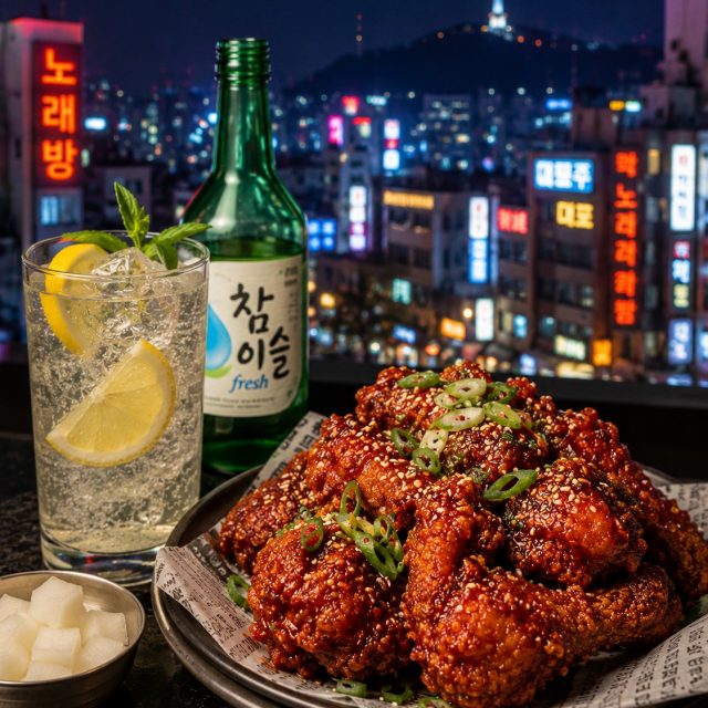 Drink: Soju Highball (Soju, sparkling water, citrus)

Dish: Korean Fried Chicken

Korea's favorite spirit gets a refreshing upgrade. A Soju Highball combines crisp soju, sparkling water, and fresh citrus for an easy-drinking cocktail that's made for sharing. Pair it with crispy Korean fried chicken coated in a sweet-spicy gochujang glaze, and you'll understand why this combination has become a Friday night tradition across Seoul. 🍗🥂

#Seoul #KoreanCuisine #SojuHighball #KoreanFriedChicken #ArizonaCulinaryInstitute #FridayPairing