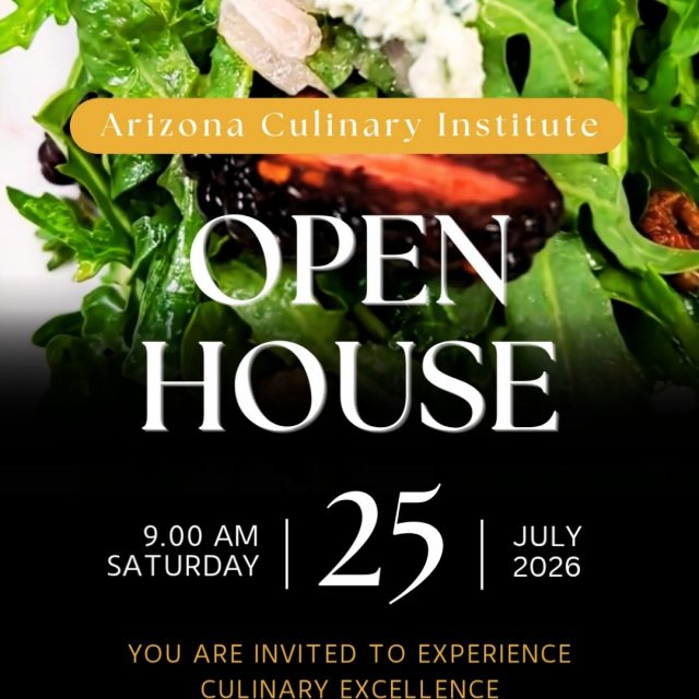 Thinking about culinary school?
Join us for our Open House on Saturday, July 25 and see what Arizona Culinary Institute is all about.
✔ Tour our professional kitchens
✔ Meet our chef instructors
✔ Explore our baking & pastry labs
✔ Learn about our 8-month diploma program
✔ Get your questions answered
Sometimes the best way to know if a school is right for you is to experience it in person.
📅 Open House – July 25
📍 Arizona Culinary Institute
🔗 Schedule your visit today.
#ArizonaCulinaryInstitute #OpenHouse #CulinarySchool #ChefLife #FutureChef #PhoenixAZ #ScottsdaleAZ #BakingSchool #CareerTraining #ScheduleATour