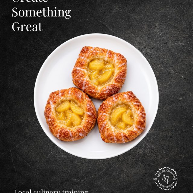 Something great can start with flour, butter, fruit, and an idea.

Creating beautifully layered pastries requires patience, precision, and an understanding of how every ingredient works together. At Arizona Culinary Institute, students gain hands-on baking experience while practicing the techniques behind consistent texture, flavor, shaping, and finishing.

Could your next creation be the beginning of a new career? Classes begin August 31. Schedule a tour and explore ACI&rsquo;s baking and culinary kitchens.

https://www.azculinary.edu/apply-online/schedule-a-tour/

#ArizonaCulinaryInstitute #BakingAndPastry #PastryArts #FreshPastry #ProfessionalBaking #HandsOnTraining #FuturePastryChef #BakingSchool #CulinaryStudents #ScottsdaleArizona #ExploreACI #ScheduleATour