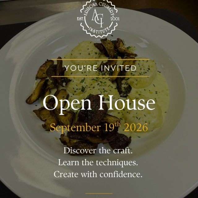 Every finished plate begins with technique, practice, and a little creativity.

Join us for Arizona Culinary Institute&rsquo;s free Open House. Tour the kitchens, meet our chef-instructors, and discover how students build practical culinary skills through hands-on training.

Saturday, September 19, 2026
9:00 a.m. to 12:00 p.m.
Scottsdale, Arizona

Save your spot:

https://lp.constantcontactpages.com/ev/reg/qkk8nc2

Visit azculinary.edu to explore ACI.

#ArizonaCulinaryInstitute #ACIOpenHouse #CulinaryTraining #CulinaryArts #FoodEducation #FutureChef #ScottsdaleArizona #ExploreACI