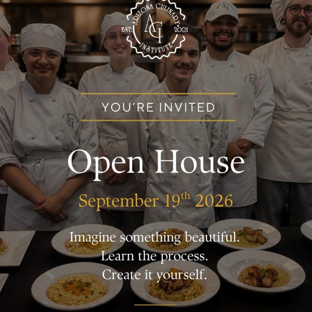 This Saturday&mdash;come experience Arizona Culinary Institute for yourself!

Tour our professional kitchens, meet our chef-instructors and students, and discover what hands-on culinary training at ACI is really like.

📅 Saturday, September 19
📍 Scottsdale, Arizona

Don&rsquo;t miss your chance to explore ACI. Register for our Open House today!

#ArizonaCulinaryInstitute #CulinarySchool #OpenHouse #FutureChef #ScottsdaleAZ