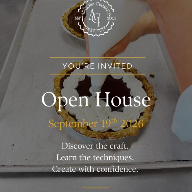 Your culinary future could start this Saturday.

Tour Arizona Culinary Institute, explore our professional kitchens, meet our chef-instructors, and learn about hands-on training in Culinary Arts and Baking & Pastry.

📅 Saturday, September 19
📍 Scottsdale, Arizona

Come see where your creativity can take you. Register for our Open House today!

#ArizonaCulinaryInstitute #CulinarySchool #BakingAndPastry #FutureChef #ScottsdaleAZ
