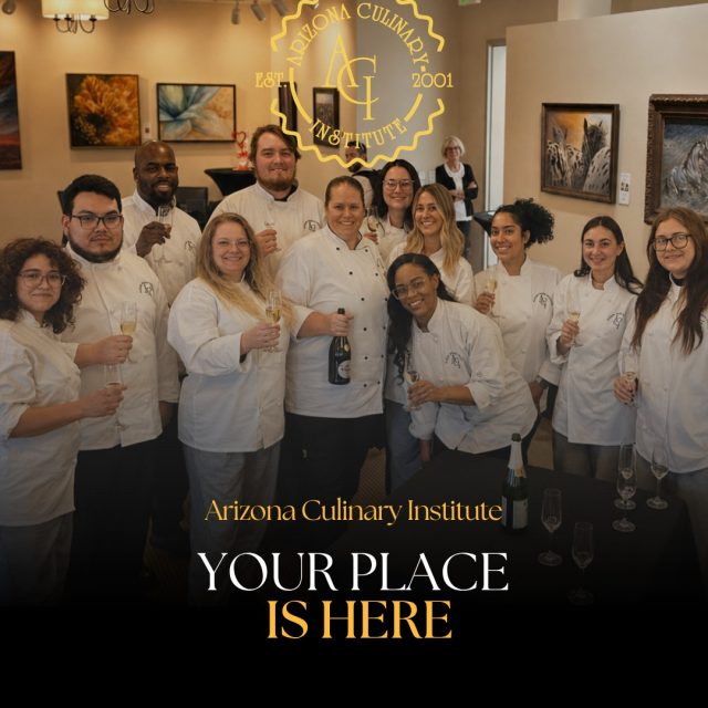 Your culinary journey doesn&rsquo;t have to begin alone.

Train alongside classmates who share your passion while learning from experienced chef-instructors. Classes at Arizona Culinary Institute begin October 26.

Come meet the people&mdash;and see the kitchens&mdash;for yourself.

#ArizonaCulinaryInstitute #CulinaryStudents #CulinarySchool #FutureChef #ScottsdaleArizona