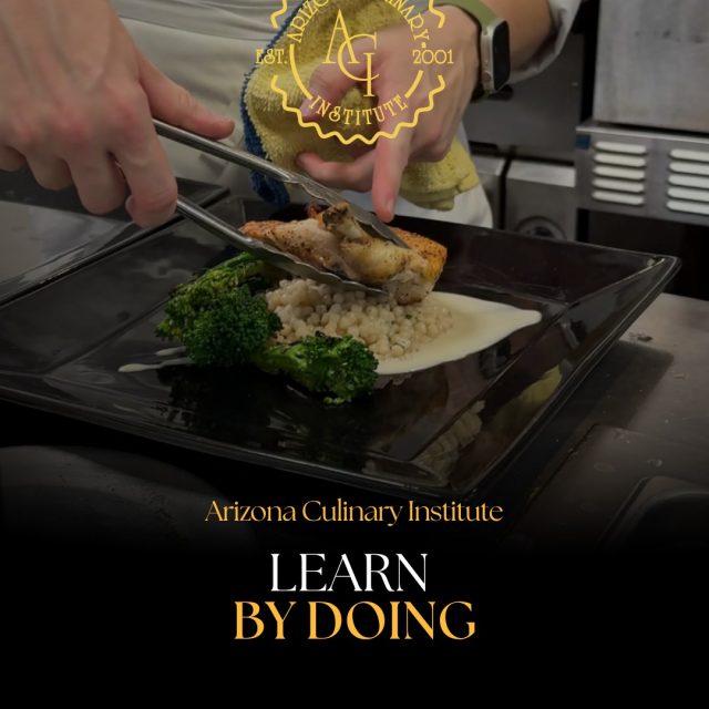 There’s a difference between watching and doing.
At ACI, students learn by preparing, cooking and plating food in professional kitchens. Come check us out and discover what hands-on culinary training really looks like.
#CulinaryTraining #HandsOnCooking #ArizonaCulinaryInstitute #FutureChef #PhoenixFoodies