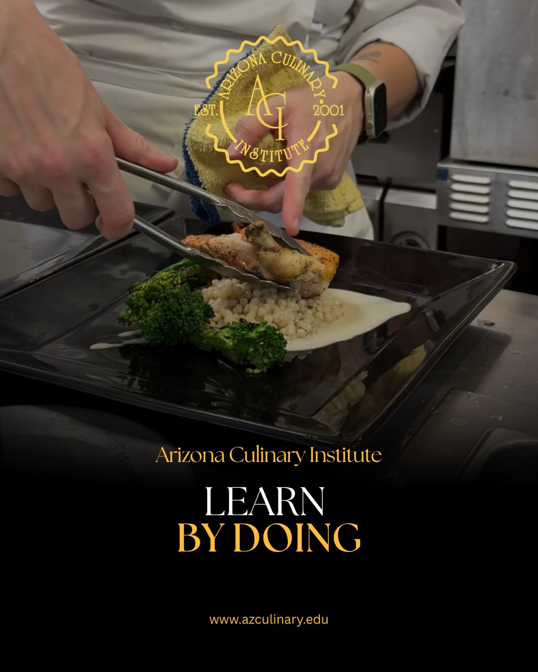 There’s a difference between watching and doing.
At ACI, students learn by preparing, cooking and plating food in professional kitchens. Come check us out and discover what hands-on culinary training really looks like.
#CulinaryTraining #HandsOnCooking #ArizonaCulinaryInstitute #FutureChef #PhoenixFoodies