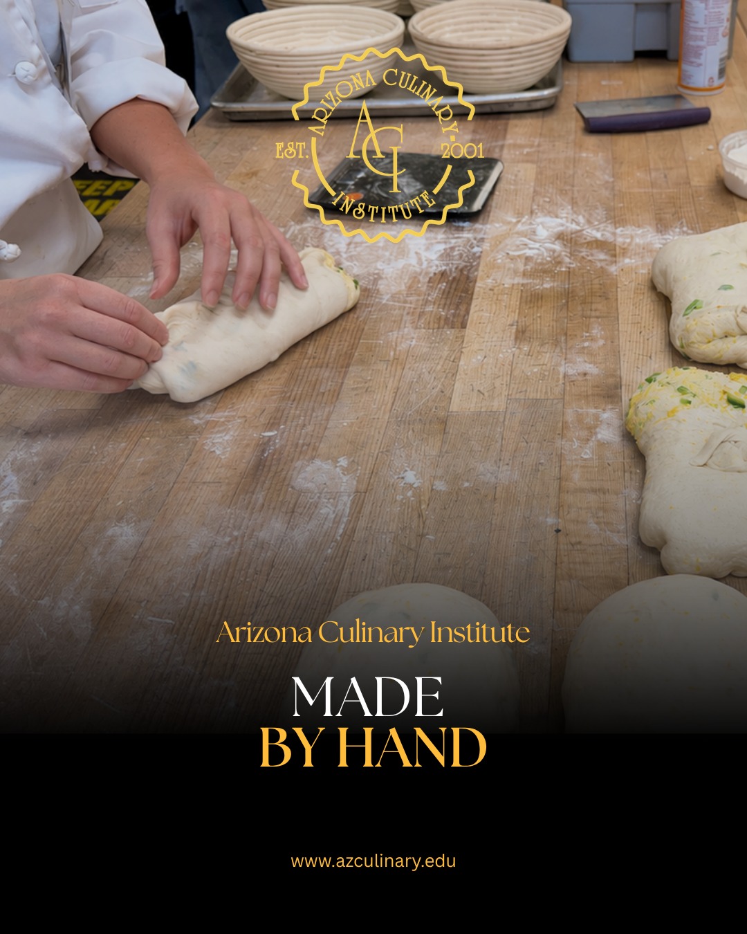 The best way to learn culinary skills? Get in the kitchen and start creating.

ACI students receive hands-on training designed to prepare them for opportunities in restaurants, bakeries, resorts, hotels and more.

Schedule a tour and experience ACI.

#HandsOnLearning #CulinaryArts #ArizonaCulinaryInstitute #ChefTraining #FoodCareers