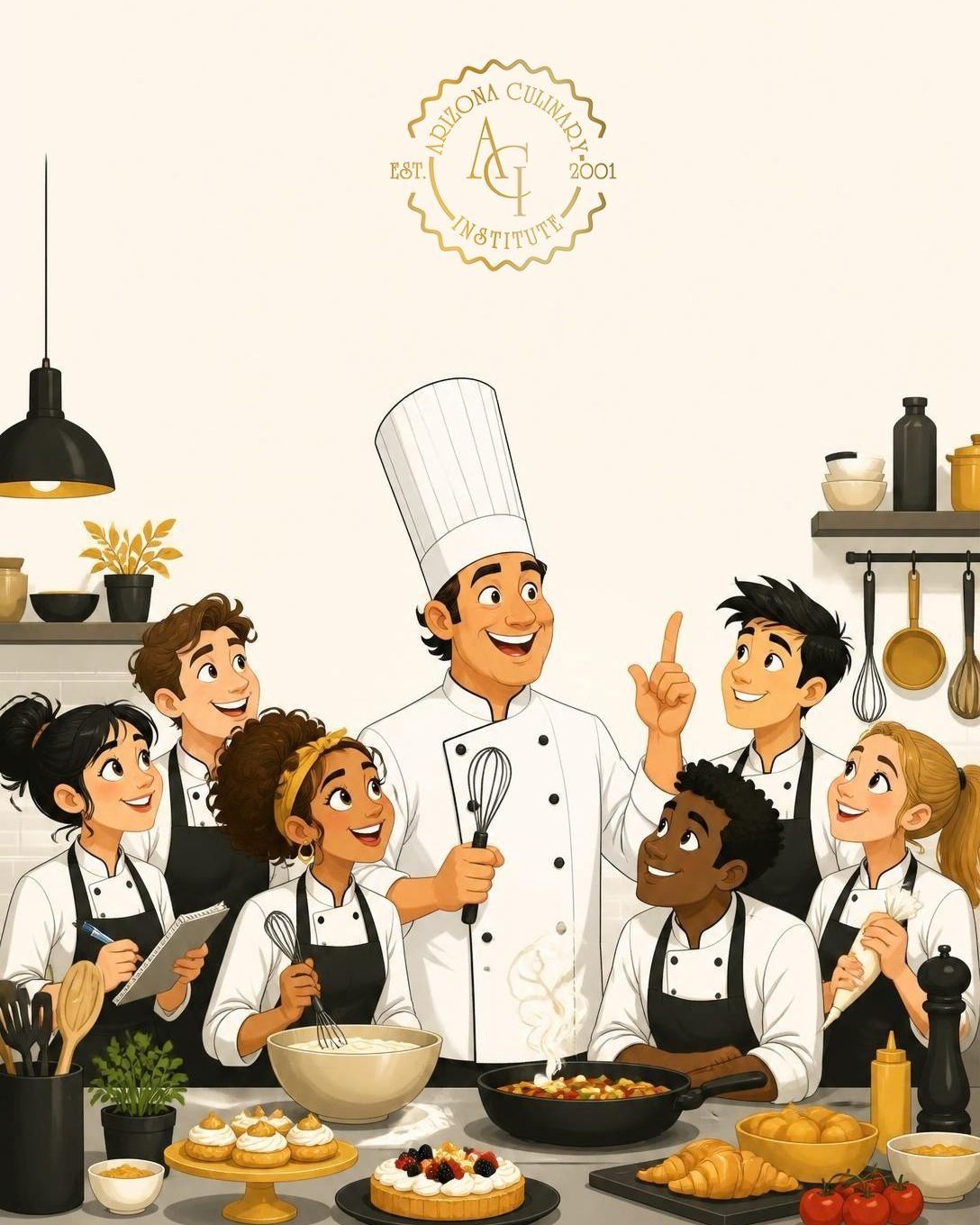 Behind every great chef is a teacher who believed in their potential. 👨&zwj;🍳👩&zwj;🍳

This World Teachers&rsquo; Day, we&rsquo;re celebrating the chef instructors who share their knowledge, inspire creativity, and help the next generation find their place in the kitchen.

Happy World Teachers&rsquo; Day to our incredible ACI chefs! 🖤💛

#WorldTeachersDay #ArizonaCulinaryInstitute #ChefInstructors #CulinarySchool #FutureChefs