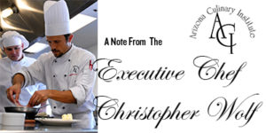 A Note from The Executive Chef September 2018
