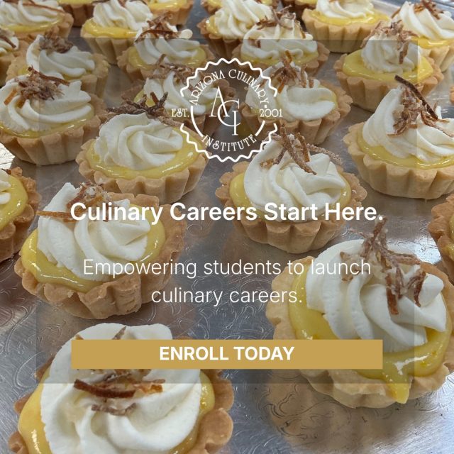 If you’re serious about culinary, pastry, or baking, your training should be too. Learn by doing in a professional kitchen environment at Arizona Culinary Institute.

📅 Next start date: March 2, 2026
📍 Open House: March 14, 2026

👉 Schedule a tour today:
https://azculinary.edu/apply-online/schedule-a-tour/

#TrainLikeAChef #CulinaryLife #CareerTraining #FutureCareers #PhoenixAZ