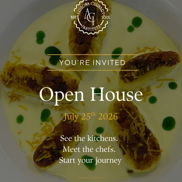 Thinking about a career change?

Many of our students started exactly where you are—looking for a fresh start and a career they could be passionate about.

Join us for our Open House on July 25th to learn how Arizona Culinary Institute can help you gain industry-focused training and take the next step toward a culinary career.

Not ready to wait? Schedule a one-on-one campus tour anytime.

📍 Arizona Culinary Institute
📅 July 25, 2026