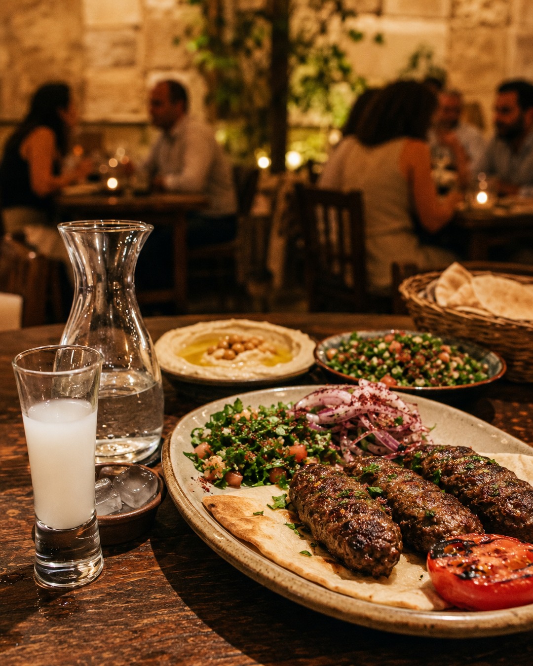 Zahl&eacute;, Lebanon
Drink: Lebanese Arak
Dish pairing: Grilled Kafta Mezze Platter

In Zahl&eacute;, Friday unfolds across the whole table. Arak turns cloudy with cool water, releasing its vivid anise perfume beside a generous Lebanese mezze: charcoal-grilled kafta, creamy hummus, bright tabbouleh, sumac onions, warm flatbread, and blistered tomato. The spirit&rsquo;s clean herbal intensity meets the smoke of the grill, refreshes after rich tahini, and sharpens every lemony, parsley-filled bite. Pour slowly, pass the plates, and let dinner find its own rhythm. This is not a pairing to hurry. It gets better each time another dish comes within reach. 🌿🥃

 #Zahle #LebaneseArak #LebaneseMezze #Kafta #FridayNightPairing #ArizonaCulinaryInstitute

AI image disclosure: This image was created with AI for our Friday global culinary series, which explores food traditions from around the world and celebrates connection across cultures and communities. Arizona Culinary Institute does not use AI-generated images to represent or promote our students, classes, facilities, or school programs.