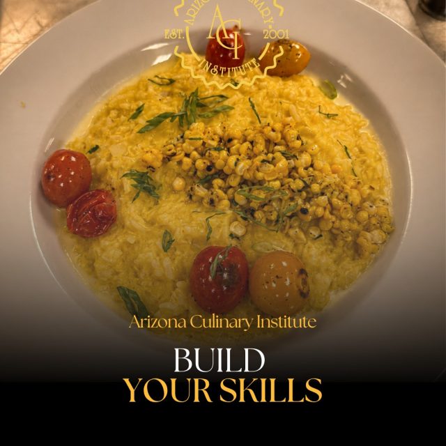 Technique. Creativity. Presentation.
You’ll work on all three inside the professional kitchens at Arizona Culinary Institute. If you’re ready to take your interest in food further, our next classes begin October 26.
#CulinarySchool #PlatingSkills #ArizonaCulinaryInstitute #AspiringChef #ScottsdaleAZ
