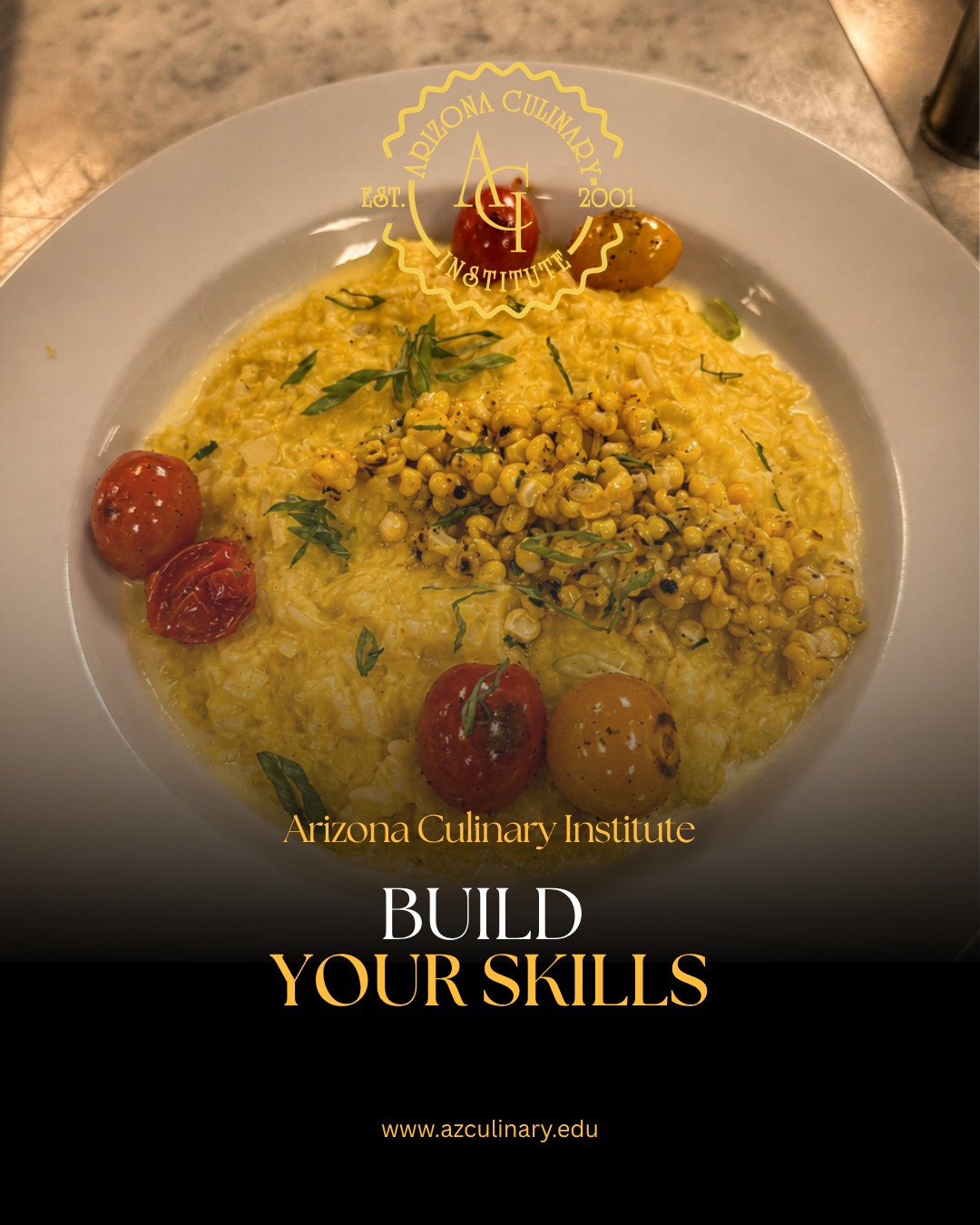 Technique. Creativity. Presentation.
You’ll work on all three inside the professional kitchens at Arizona Culinary Institute. If you’re ready to take your interest in food further, our next classes begin October 26.
#CulinarySchool #PlatingSkills #ArizonaCulinaryInstitute #AspiringChef #ScottsdaleAZ